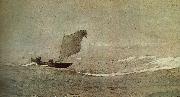 Winslow Homer, Vessels away by strong wind